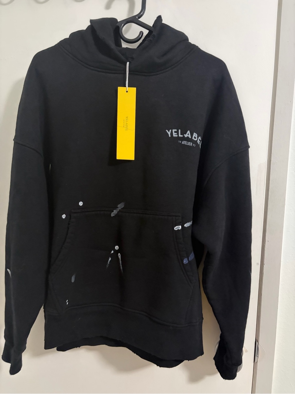 NWT New Yelabel Atelier 1992 black XL extra-large unisex hoodie